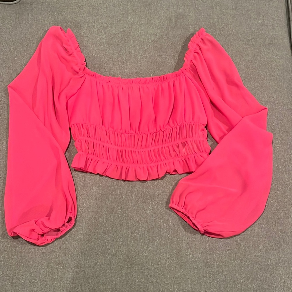 Forever 21 Hot Pink Crop Top